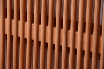 アンティーク　高級品!腰板欅材の木味障子格子戸3枚セット