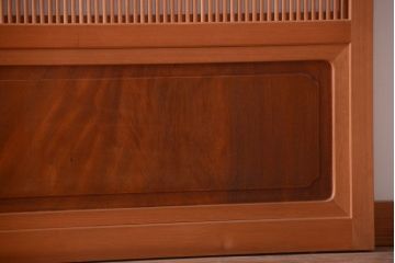 アンティーク　高級品!腰板欅材の木味障子格子戸3枚セット