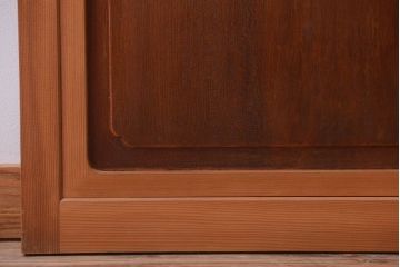 アンティーク　高級品!腰板欅材の木味障子格子戸