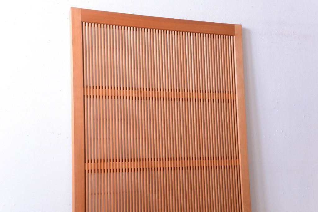 アンティーク　高級品!腰板欅材の木味障子格子戸