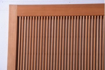 アンティーク　高級品!腰板欅材の木味障子格子戸