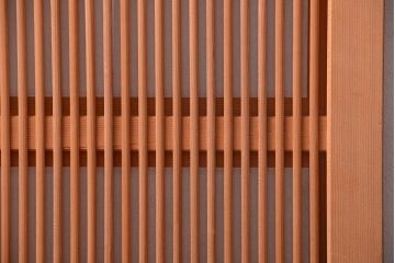 アンティーク　高級品!腰板欅材の木味障子格子戸