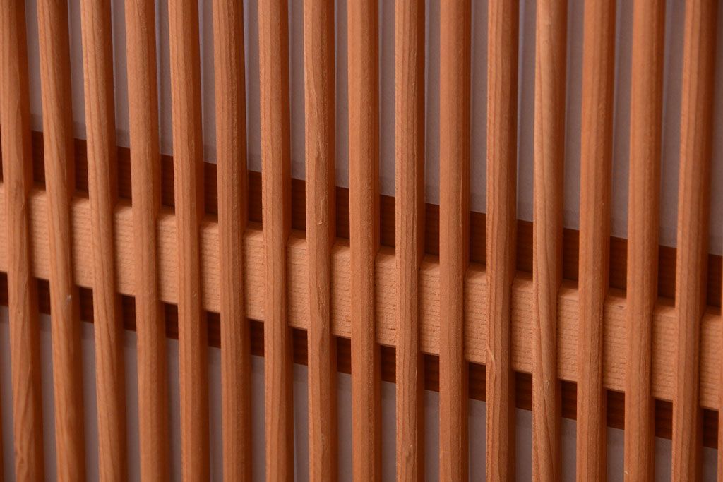 アンティーク　高級品!腰板欅材の木味障子格子戸