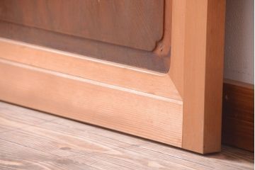 アンティーク　高級品!腰板欅材の木味障子格子戸