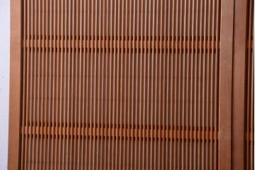 アンティーク　高級品!腰板欅材の木味障子格子戸2枚セット