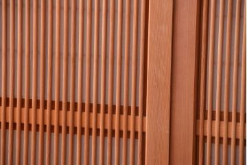 アンティーク　高級品!腰板欅材の木味障子格子戸2枚セット