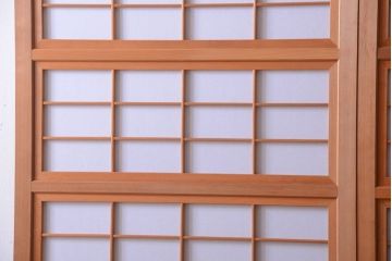 アンティーク　高級品!腰板欅材の木味障子格子戸2枚セット