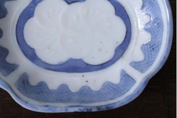 アンティーク雑貨　和製アンティーク　陽刻　梅の図　小皿9枚セット