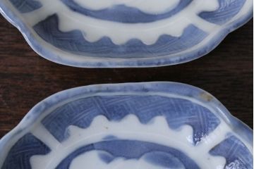 アンティーク雑貨　和製アンティーク　陽刻　梅の図　小皿9枚セット