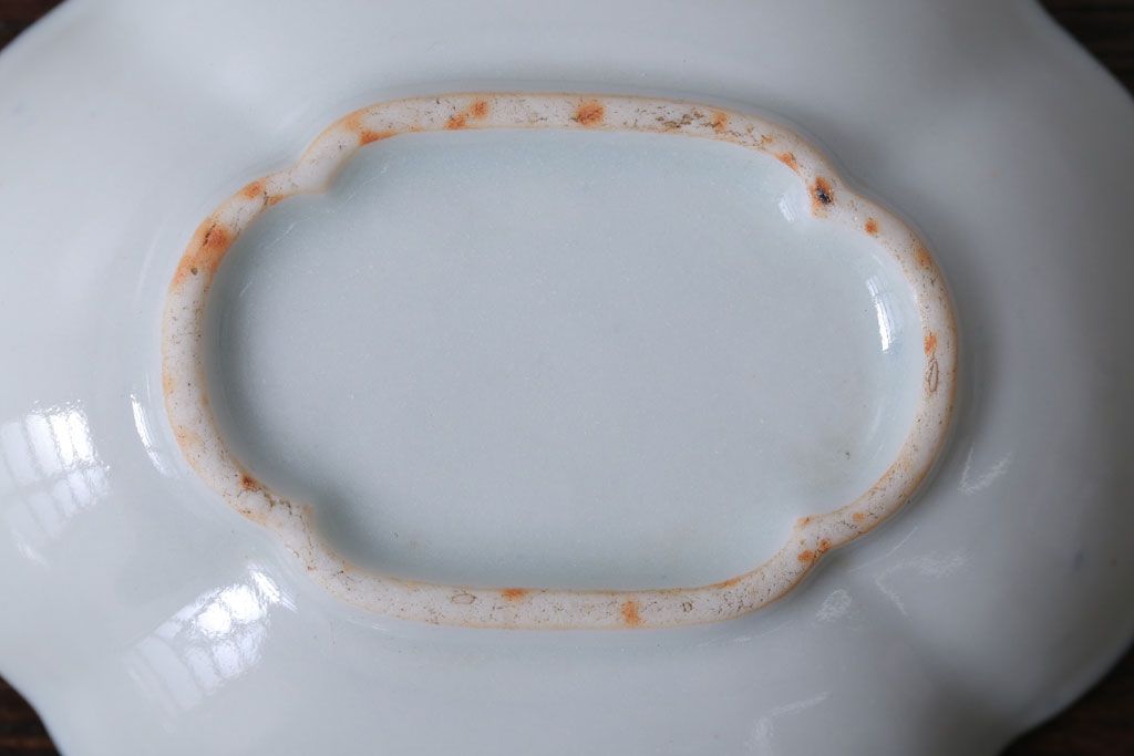 アンティーク雑貨　和製アンティーク　陽刻　梅の図　小皿9枚セット