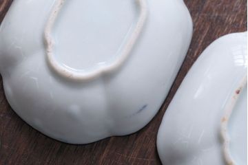 アンティーク雑貨　和製アンティーク　陽刻　梅の図　小皿9枚セット