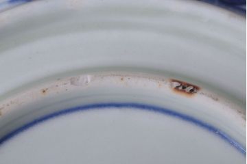 アンティーク雑貨　アンティーク　江戸〜明治期　色絵染付　三つ重ね鉢(お皿)