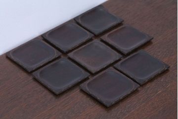 アンティーク雑貨　江戸期　元治元年　木製小皿　8枚セット(黒檀?)