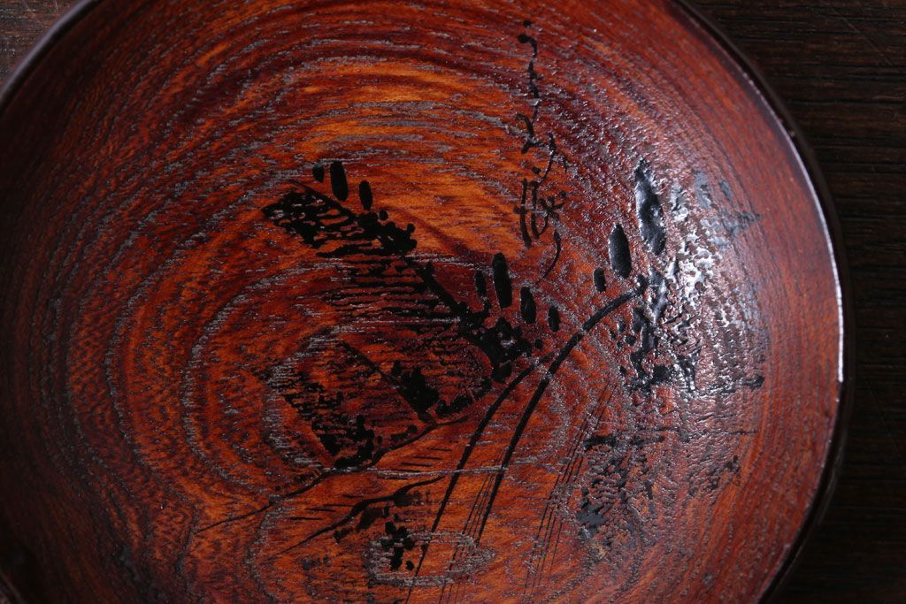 アンティーク雑貨　アンティーク　江戸期　元治二年!桐製小皿10枚セット