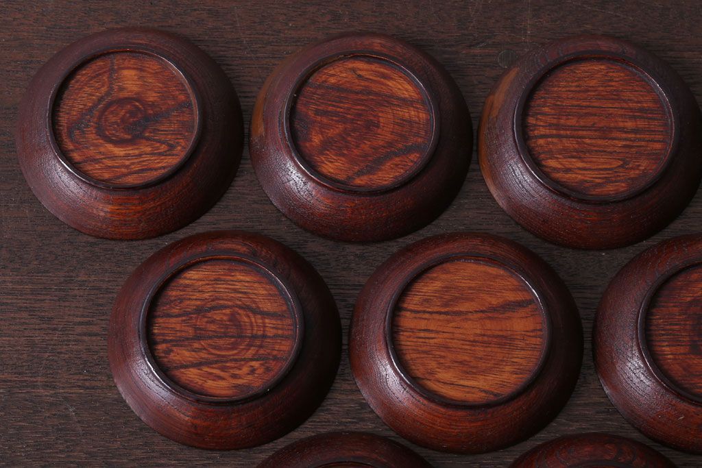 アンティーク雑貨　アンティーク　江戸期　元治二年!桐製小皿10枚セット