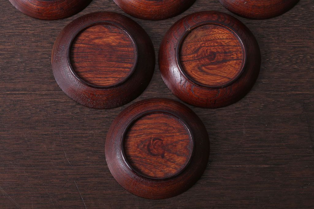 アンティーク雑貨　アンティーク　江戸期　元治二年!桐製小皿10枚セット