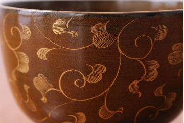 アンティーク雑貨　アンティーク　明治〜大正!沈金蒔絵木製お椀・皿など15点セット