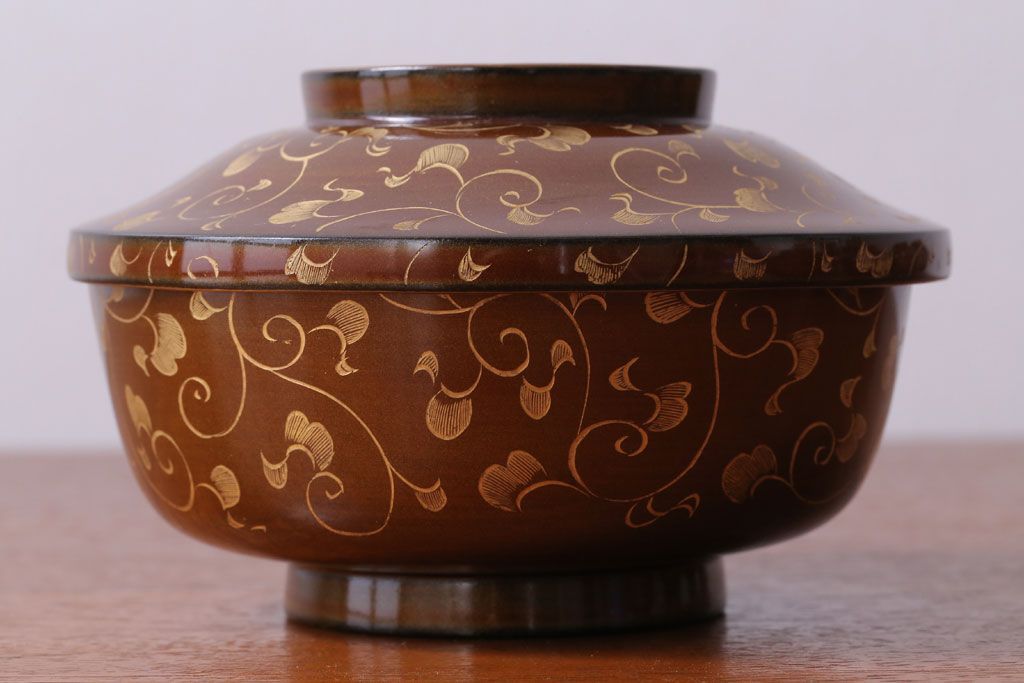 アンティーク雑貨　アンティーク　明治〜大正!沈金蒔絵木製お椀・皿など15点セット