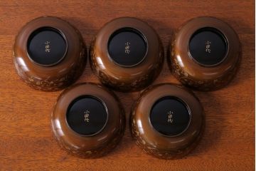 アンティーク雑貨　アンティーク　明治〜大正!沈金蒔絵木製お椀・皿など15点セット