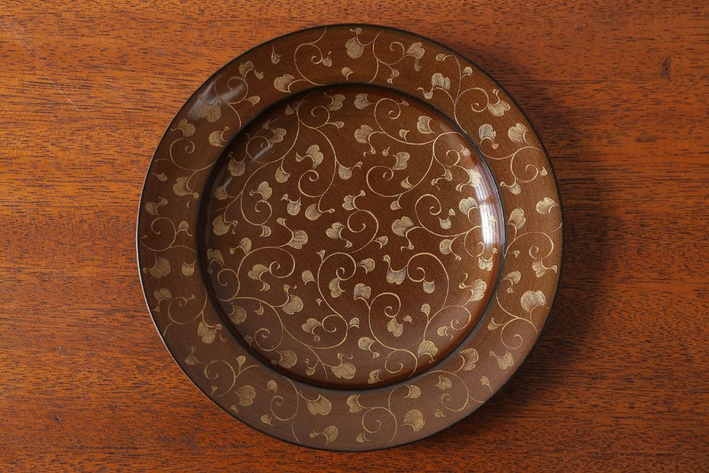 アンティーク雑貨　アンティーク　明治〜大正!沈金蒔絵木製お椀・皿など15点セット