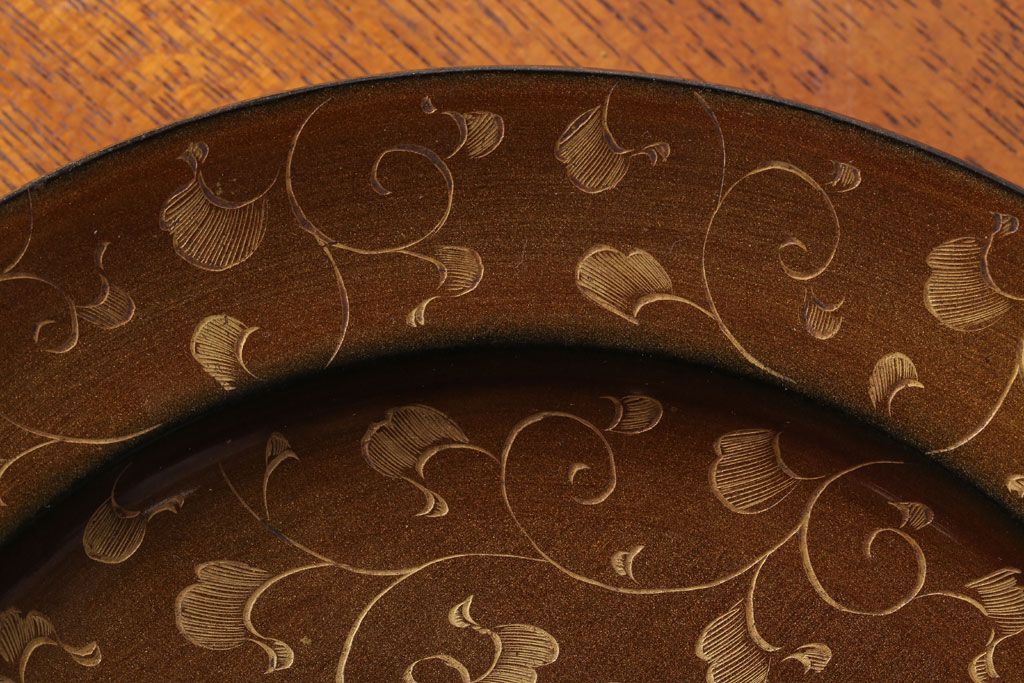 アンティーク雑貨　アンティーク　明治〜大正!沈金蒔絵木製お椀・皿など15点セット