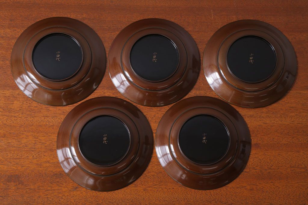 アンティーク雑貨　アンティーク　明治〜大正!沈金蒔絵木製お椀・皿など15点セット