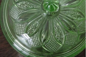 アンティーク雑貨　アンティーク　レトロなガラスのキャンディーポット2点セット