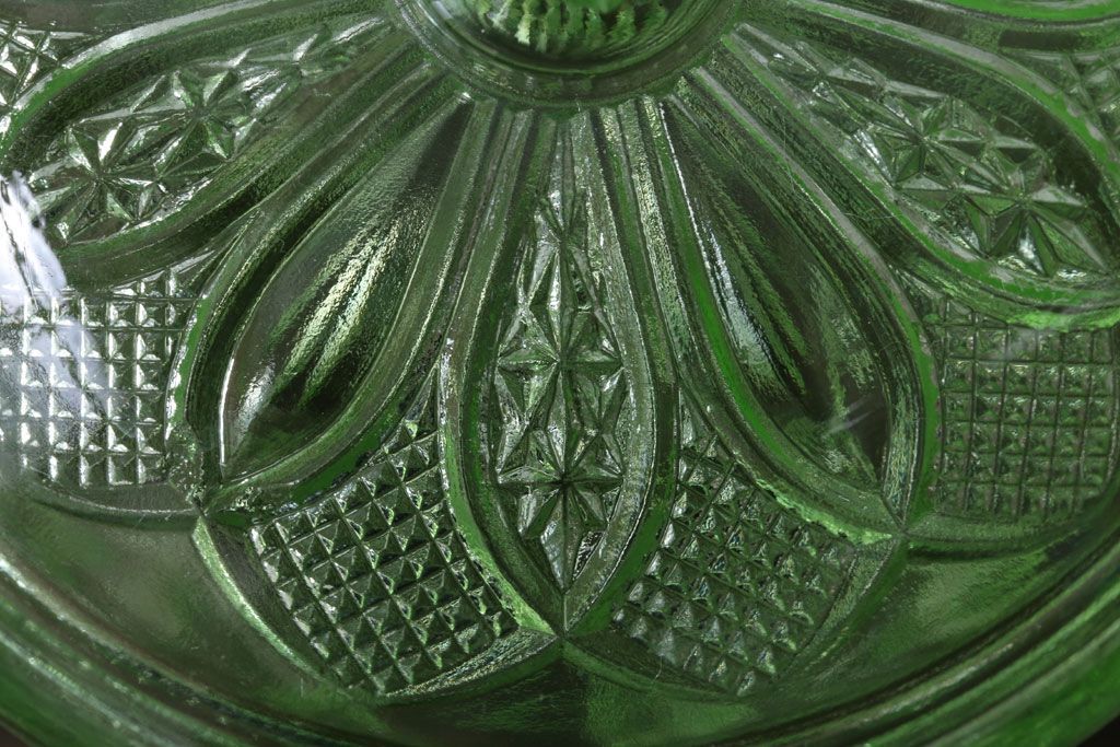 アンティーク雑貨　アンティーク　レトロなガラスのキャンディーポット2点セット