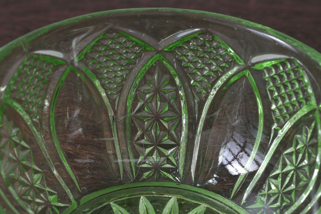 アンティーク雑貨　アンティーク　レトロなガラスのキャンディーポット2点セット