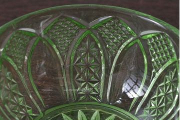 アンティーク雑貨　アンティーク　レトロなガラスのキャンディーポット2点セット