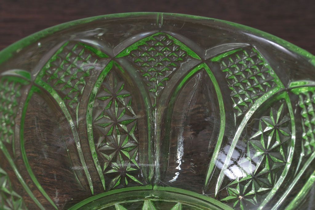 アンティーク雑貨　アンティーク　レトロなガラスのキャンディーポット2点セット