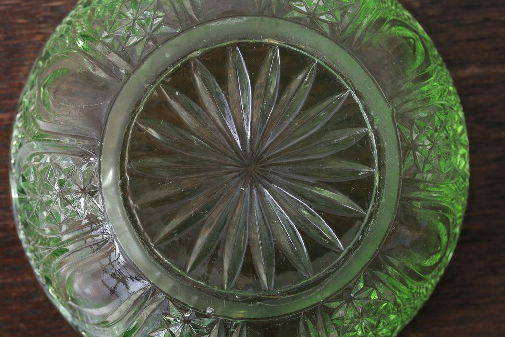 アンティーク雑貨　アンティーク　レトロなガラスのキャンディーポット2点セット