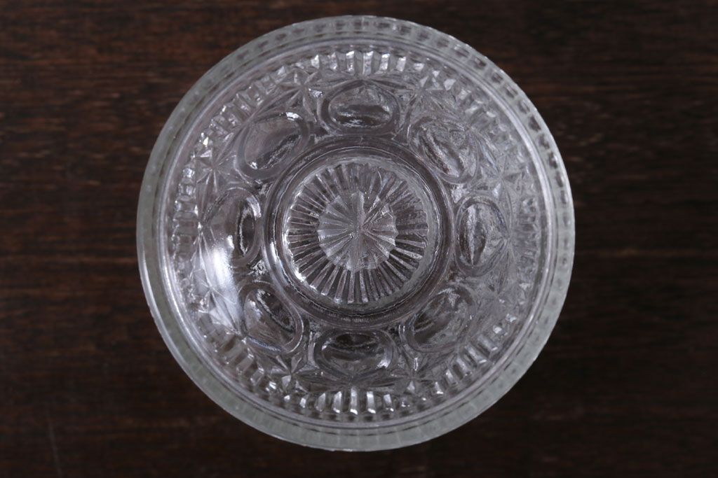 アンティーク雑貨　アンティーク　レトロなガラスのキャンディーポット2点セット