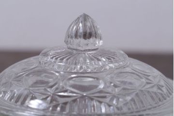 アンティーク雑貨　アンティーク　レトロなガラスのキャンディーポット2点セット