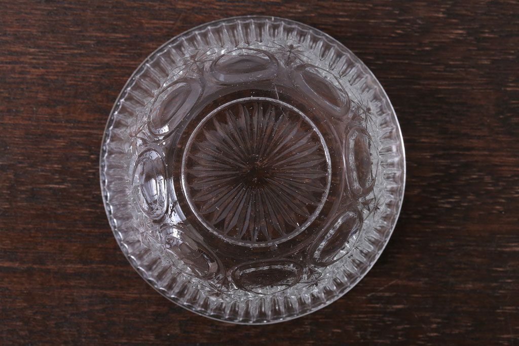 アンティーク雑貨　アンティーク　レトロなガラスのキャンディーポット2点セット