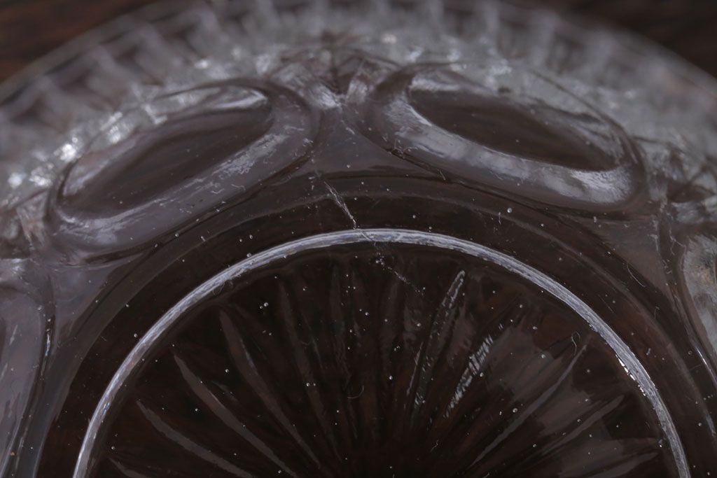 アンティーク雑貨　アンティーク　レトロなガラスのキャンディーポット2点セット