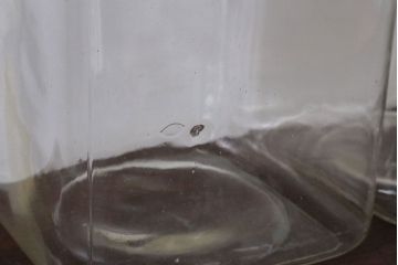アンティーク雑貨　昭和レトロ　古い駄菓子屋のガラス瓶3個セット