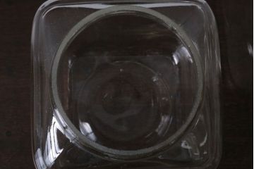アンティーク雑貨　昭和レトロ　古い駄菓子屋のガラス瓶3個セット