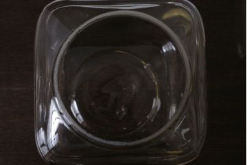 アンティーク雑貨　昭和レトロ　古い駄菓子屋のガラス瓶3個セット
