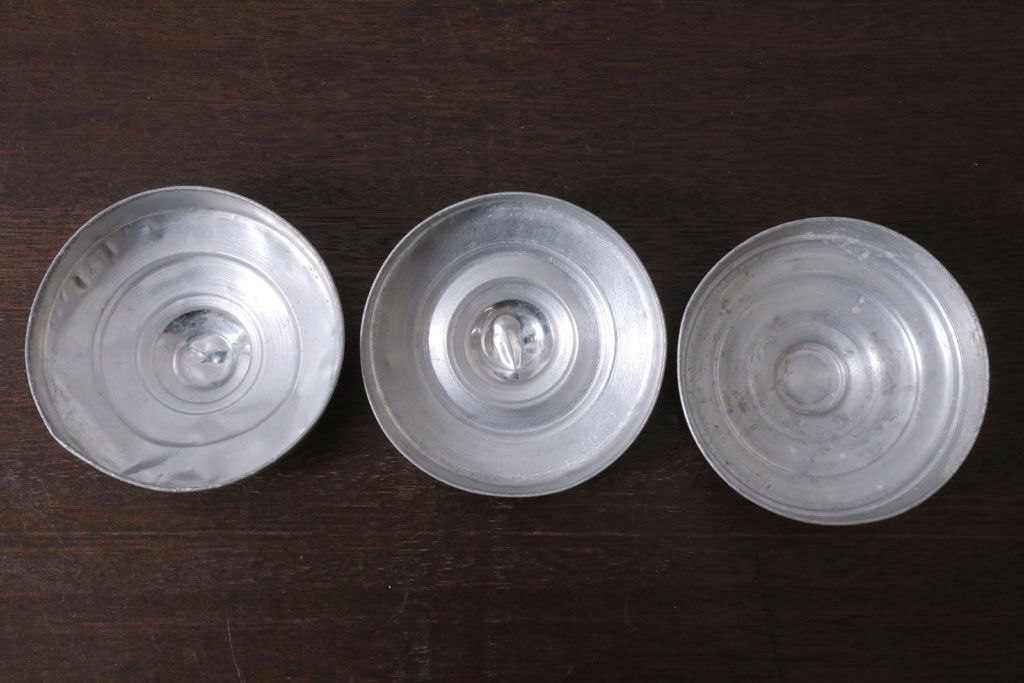アンティーク雑貨　昭和レトロ　古い駄菓子屋のガラス瓶3個セット