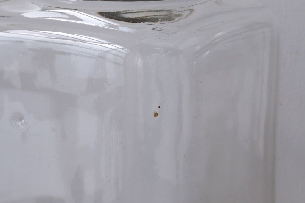 アンティーク雑貨　昭和レトロ　古い駄菓子屋のガラス瓶3個セット