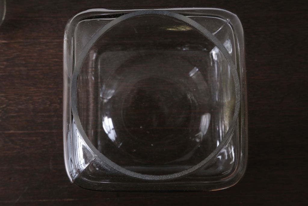 アンティーク雑貨　昭和レトロ　古い駄菓子屋のガラス瓶3個セット