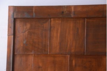 古民具・骨董　前面銅板のアンティーク蔵戸(玄関戸)