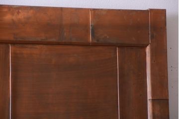 古民具・骨董　前面銅板のアンティーク蔵戸(玄関戸)
