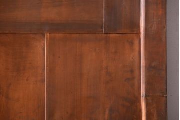 古民具・骨董　前面銅板のアンティーク蔵戸(玄関戸)