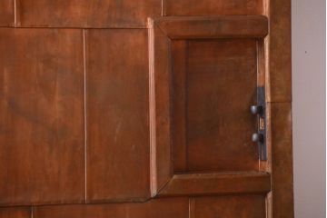 古民具・骨董　前面銅板のアンティーク蔵戸(玄関戸)