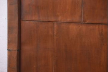 古民具・骨董　前面銅板のアンティーク蔵戸(玄関戸)