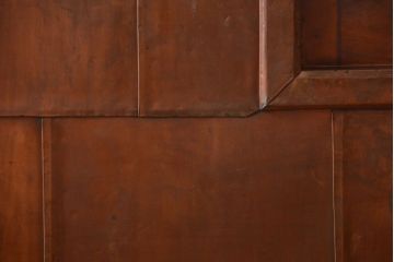 古民具・骨董　前面銅板のアンティーク蔵戸(玄関戸)