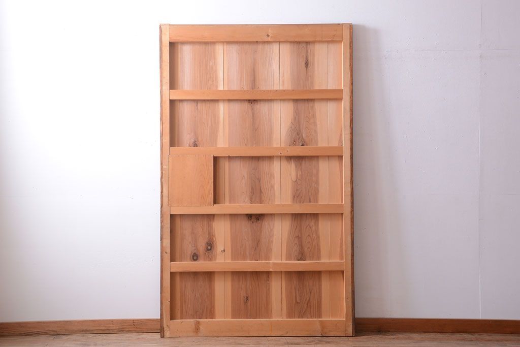 古民具・骨董　前面銅板のアンティーク蔵戸(玄関戸)