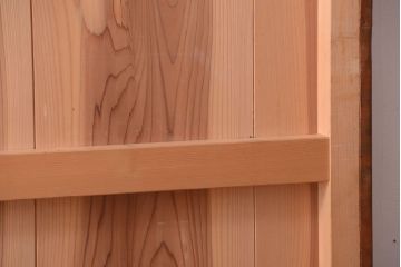 古民具・骨董　前面銅板のアンティーク蔵戸(玄関戸)